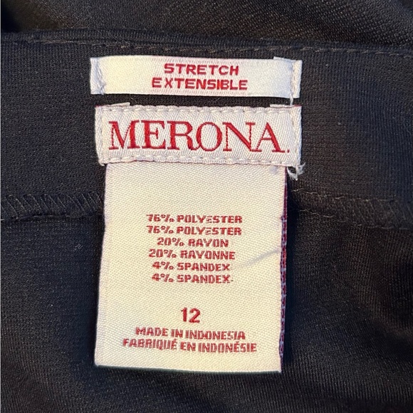 Merona NWT Women’s Size 12 Black Knit Mid Thigh Skirt - Picture 4 of 4